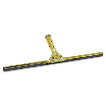 Unger® Golden Clip Brass Squeegee Complete, 18" Wide Blade, 4.5" Handle freeshipping - TVN Wholesale